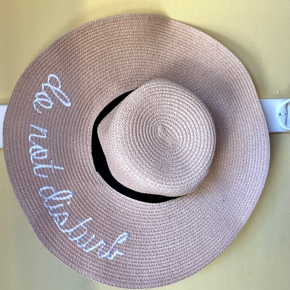 ‘Do Not Disturb Beach’ Floppy Beach/Sun Hat - Picture 3 of 10